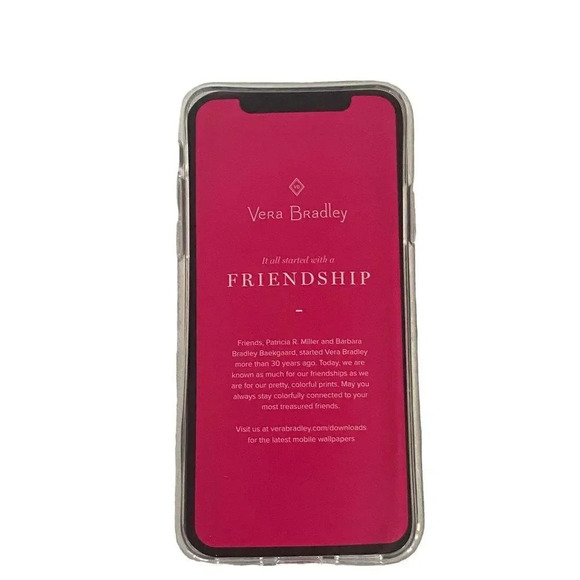 NEW Vera Bradley Protective Slim Case iPhone Xs & iPhone X Friendship Mandala - Picture 6 of 10